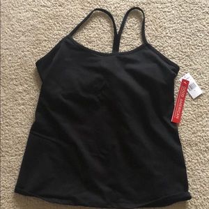 Good American Black Sports Tank Top